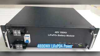 Batteria LiFePO4 da 100 A, potenza a lunga durata 4800 WH