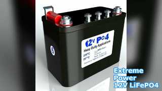 Batteria 12V LiFePO4 Potenza resistente