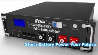Accumulatore di energia con batteria al litio Gtech LR 51,2 V 100 Ah
