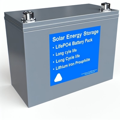 Solar Energy Storage LiFePO4 Battery Pack with Long Cycle Life and Lithium Iron Phosphate