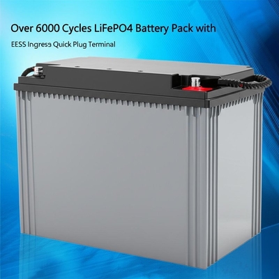 Pacchetto batteria LiFePO4 con oltre 6000 cicli, protezione IP65 e terminale a innesto rapido EES-6mm