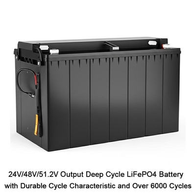 24V/48V/51.2V Output Batteria LiFePO4 a ciclo profondo con caratteristiche di ciclo durevole e oltre 6000 cicli
