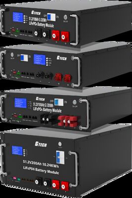LiFePO4 Battery Pack 51.2V 200Ah 10KWH Batteria di accumulo di energia montata su rack per UPS