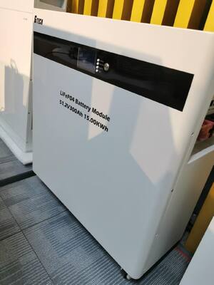 Batteria LiFePO4 da 51,2 V 300 Ah 15 KWH con durata di ciclo lungo 6000 per accumulo di energia solare residenziale