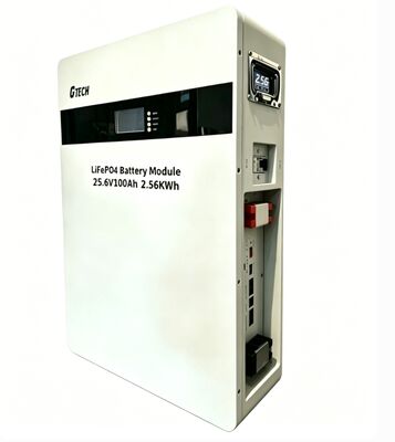 25.6V 100Ah Batteria LiFePO4 montata a parete per la conservazione dell'energia domestica con lunga durata di ciclo