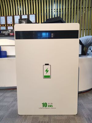 51.2V 200Ah 10kWh LiFePO4 Batteria Pack Montaggio a parete Residenziale Off Grid Batteria di accumulo di energia solare domestica con BMS
