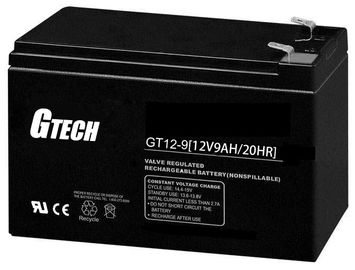 Batteria a piombo acido regolato a valvola ricaricabile da 12 V per il sistema solare 9Ah Capacità da 20 ore a 1,75 V per cella 25 C