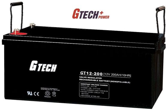 12V 200Ah AGM VRLA ha regolato la batteria al piombo per i sistemi di energia solare, UPS, le telecomunicazioni, dispositivi del controllo di accesso
