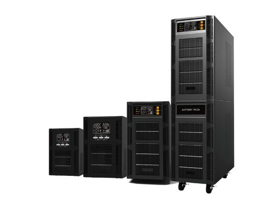 Esposizione LCD online ad alta frequenza pura della sinusoide 6KVA 10KVA UPS
