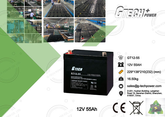 La manutenzione VRLA sigillato libero ha regolato la batteria al piombo 12v 55ah