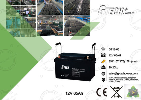 Batteria al piombo sigillata libera 12v 65ah di manutenzione di UPS per le Telecomunicazioni